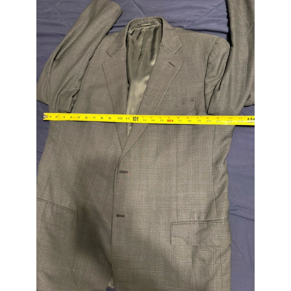 Ermenegildo Zegna Saks Fifth Avenue Blazer Mens 48R Gray Window 15 Milmil 15 - Picture 4 of 9